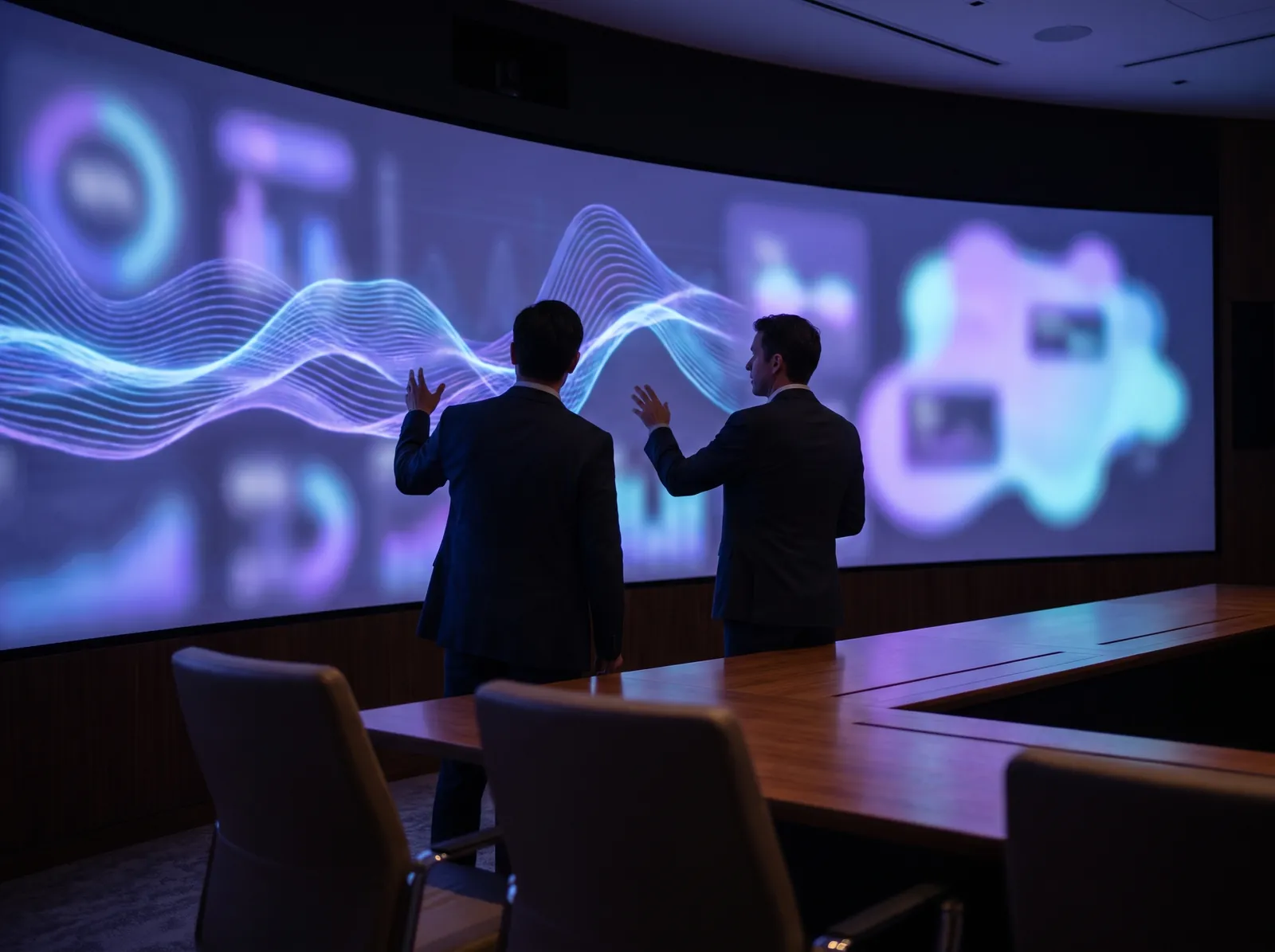 A Smart Move Marketing strategy session, with performance data and a growth plan on screen